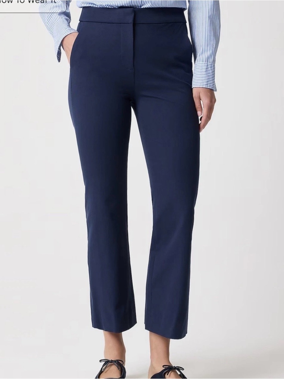 J Crew Kelsey Flare Cropped
Chino Pant Navy Size 6